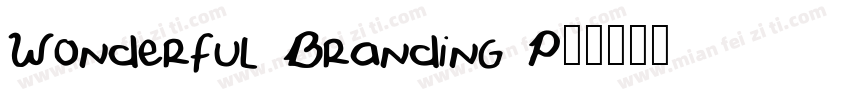 Wonderful Branding P字体转换